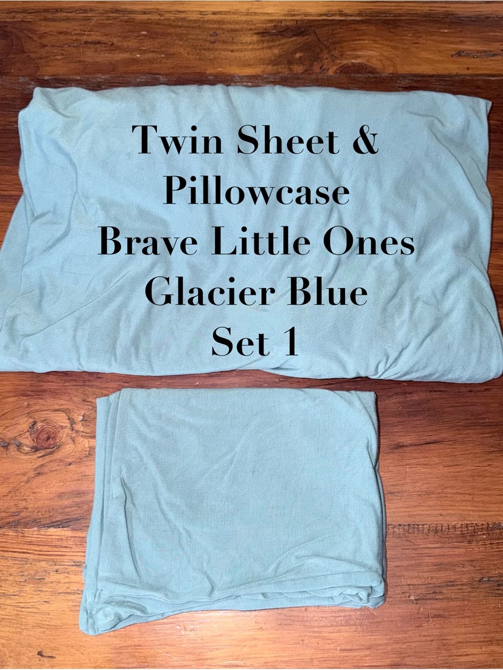 Brave Little Ones | Twin Sheet Set | Glacier Blue
